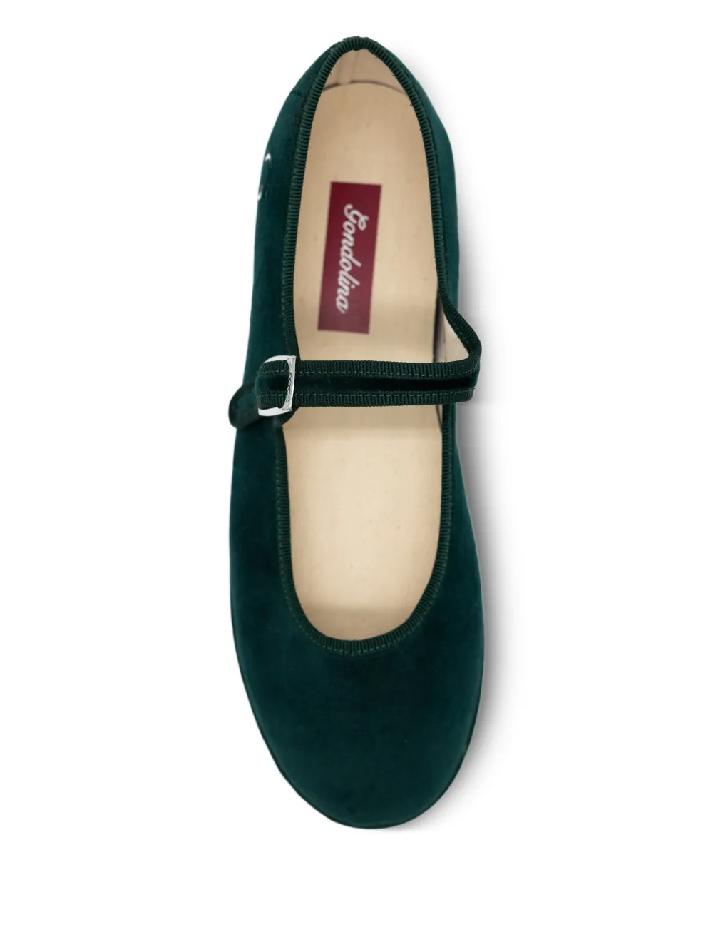Gondolina Vignole Mary Jane ballerina's met gesp Groen