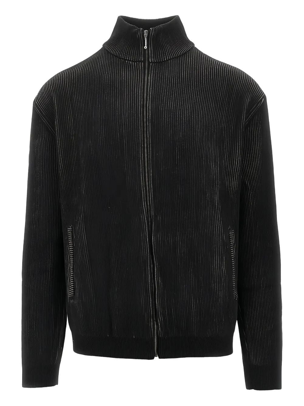 This Is Never That cárdigan de canalé con cremallera | negro | Image 1