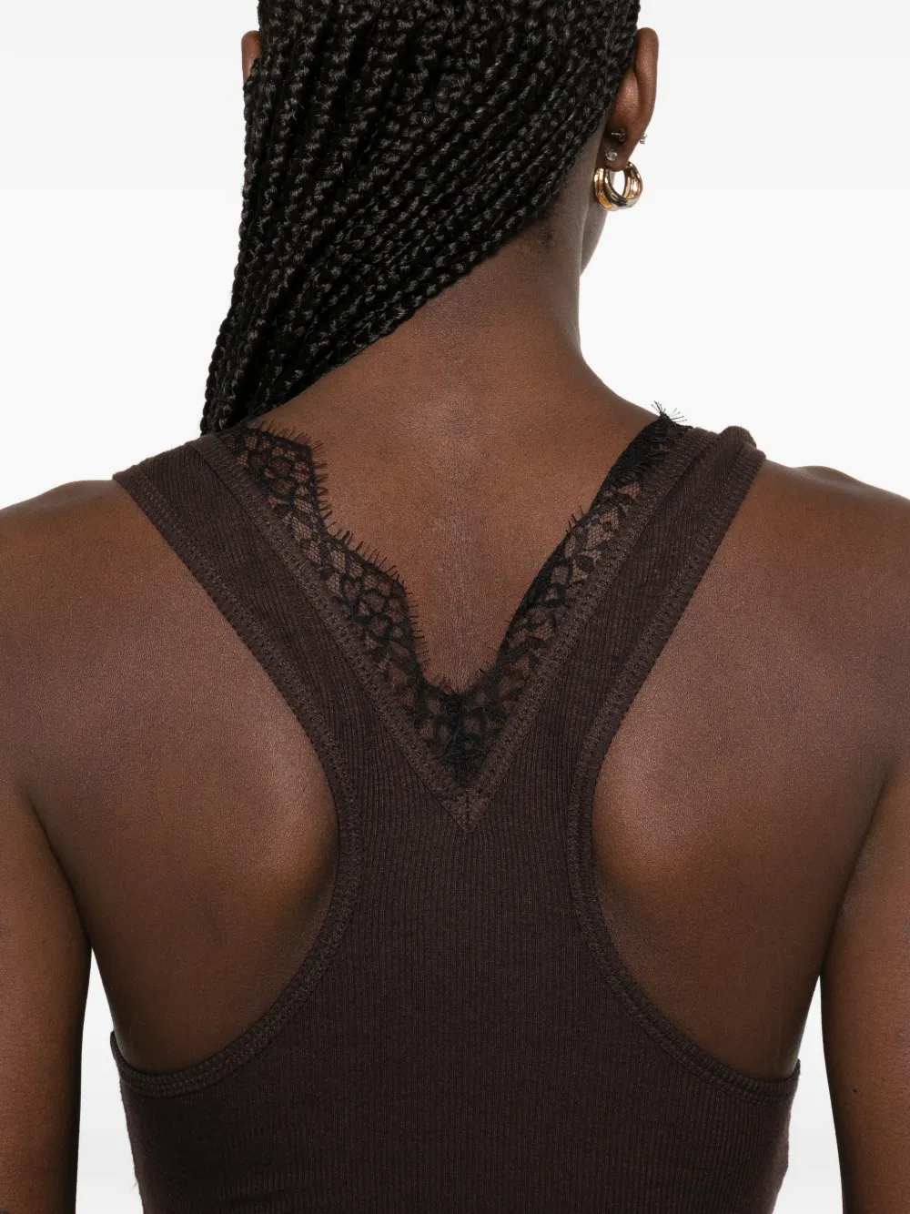 Nanushka Siara tanktop met V-hals Bruin