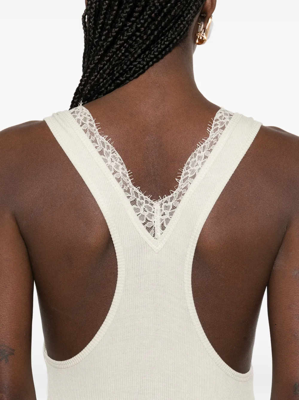 Lace Detail Tank Maxi Dress