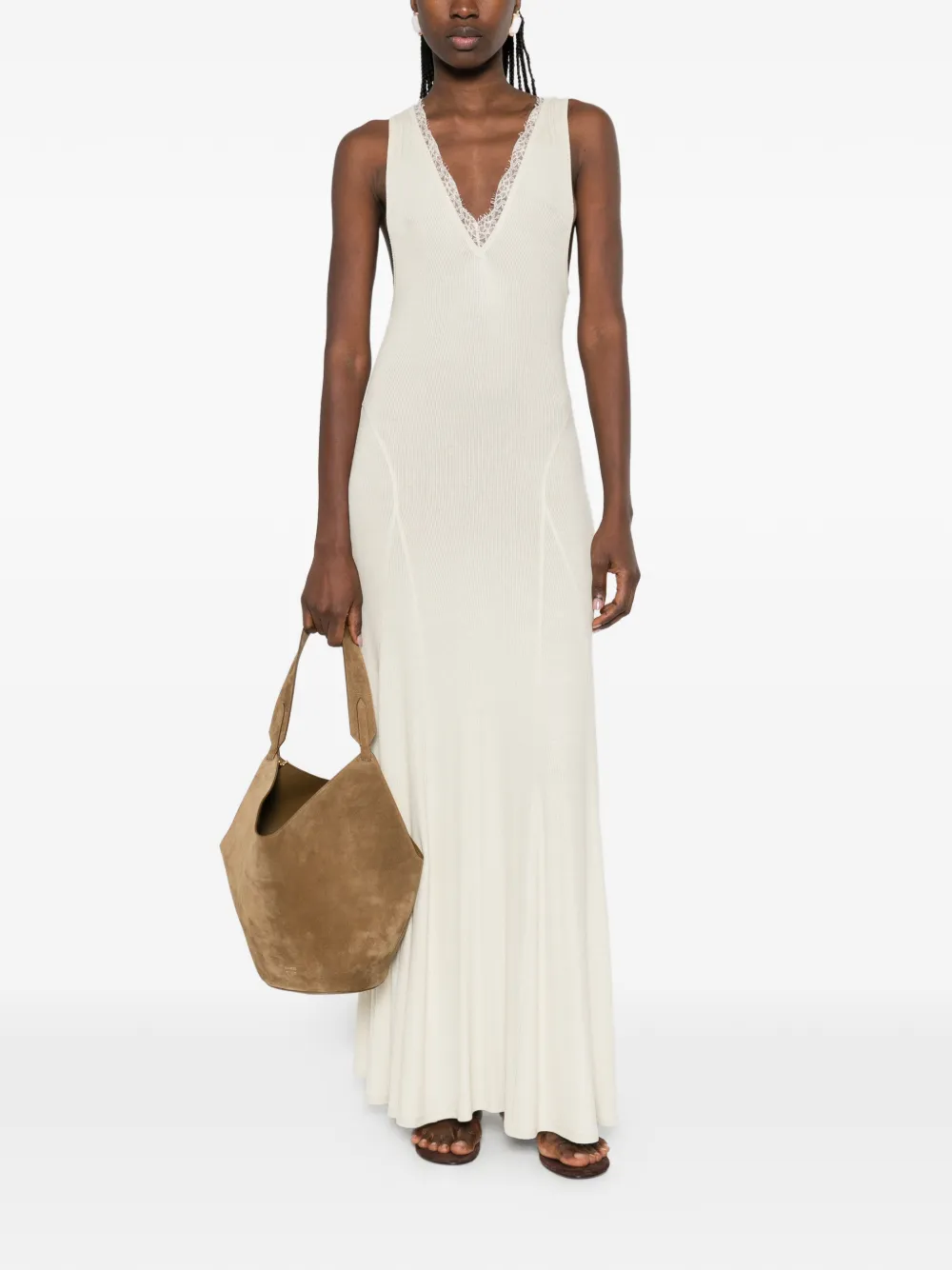 Lace Detail Tank Maxi Dress