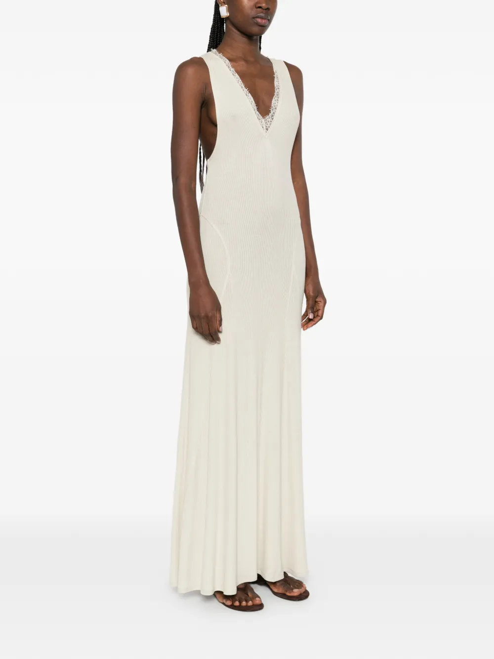 Lace Detail Tank Maxi Dress