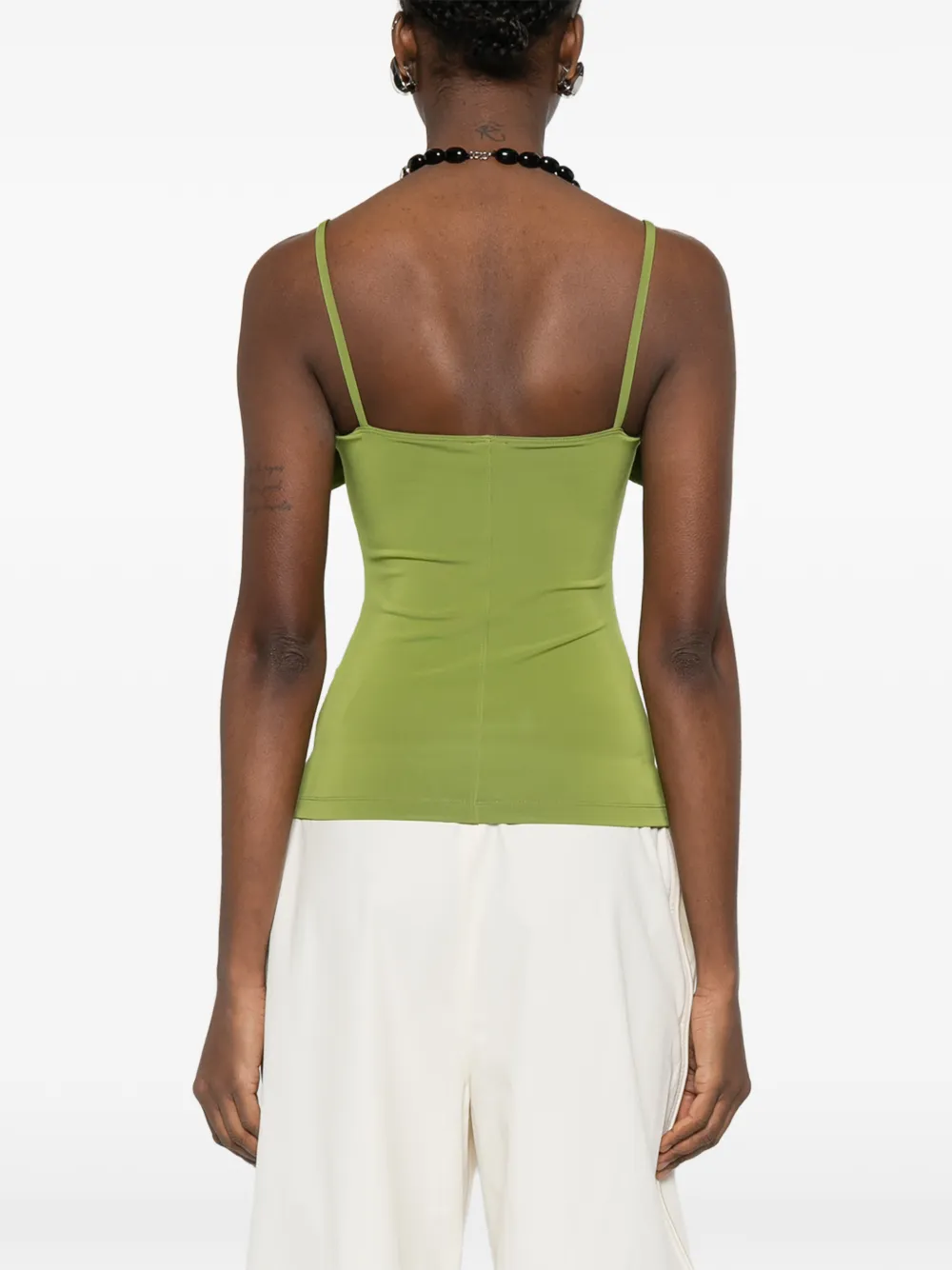 Nanushka Marinie top met vierkante hals Groen