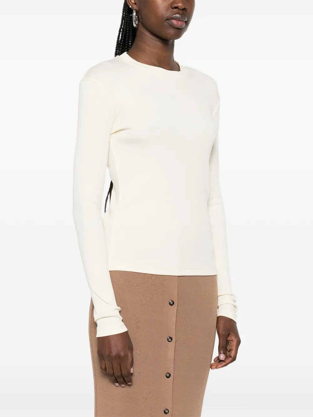 Nanushka T-shirt met lange mouwen Geel