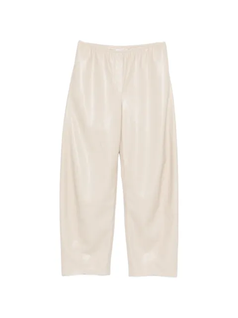 Nanushka elastic waist barrel leg trousers