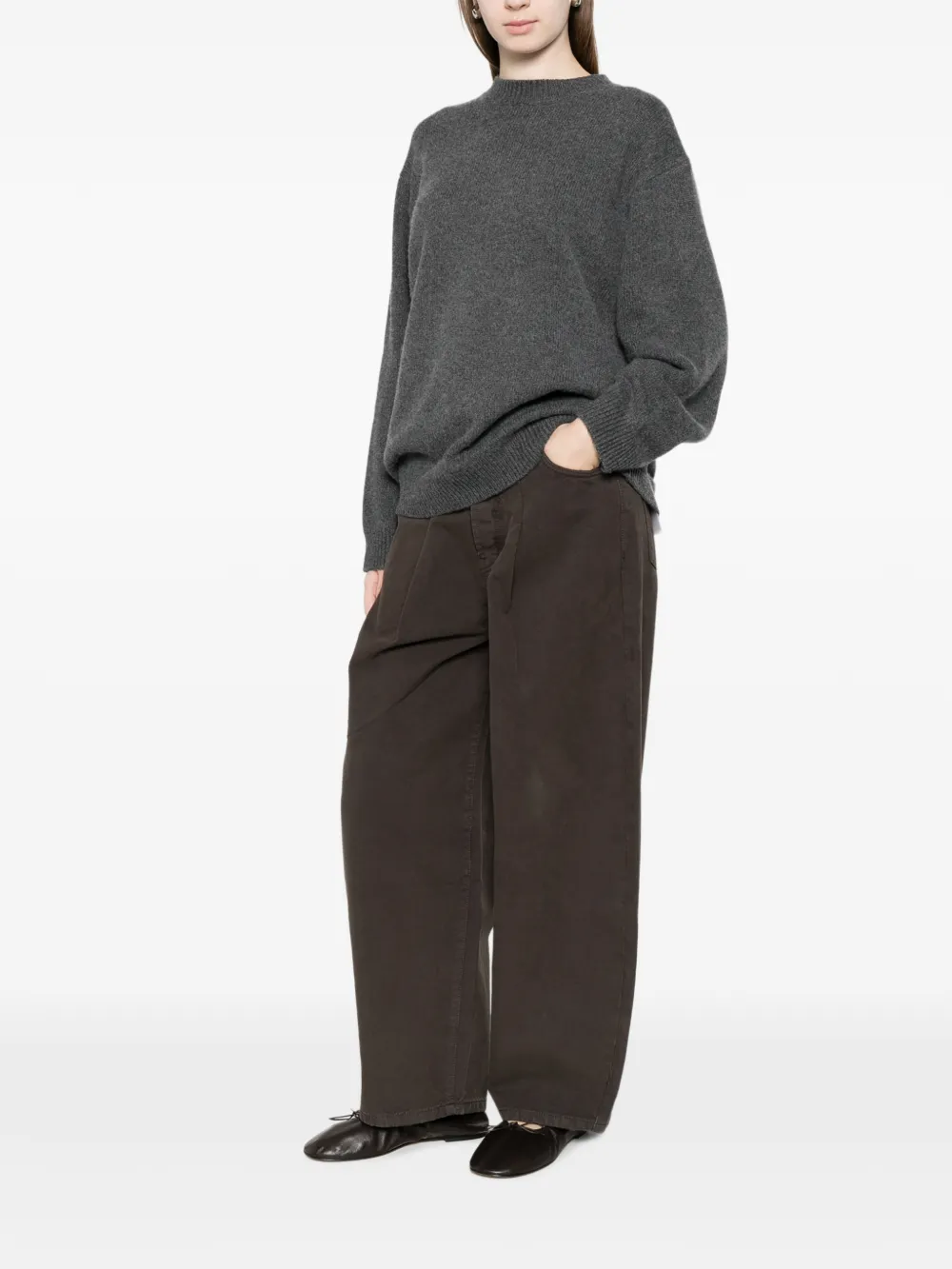  Nanushka Jersey Con Cuello Redondo - Gris 