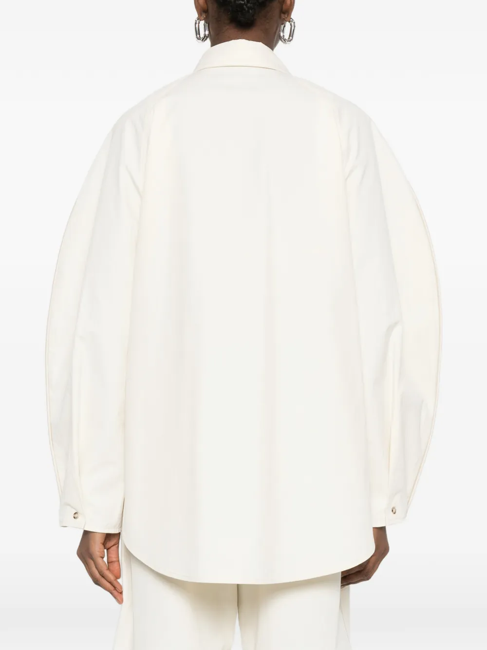 Nanushka Blouse met ballondetail Beige