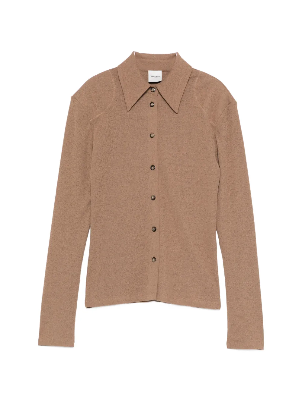 Nanushka Haimi Shirt In Brown