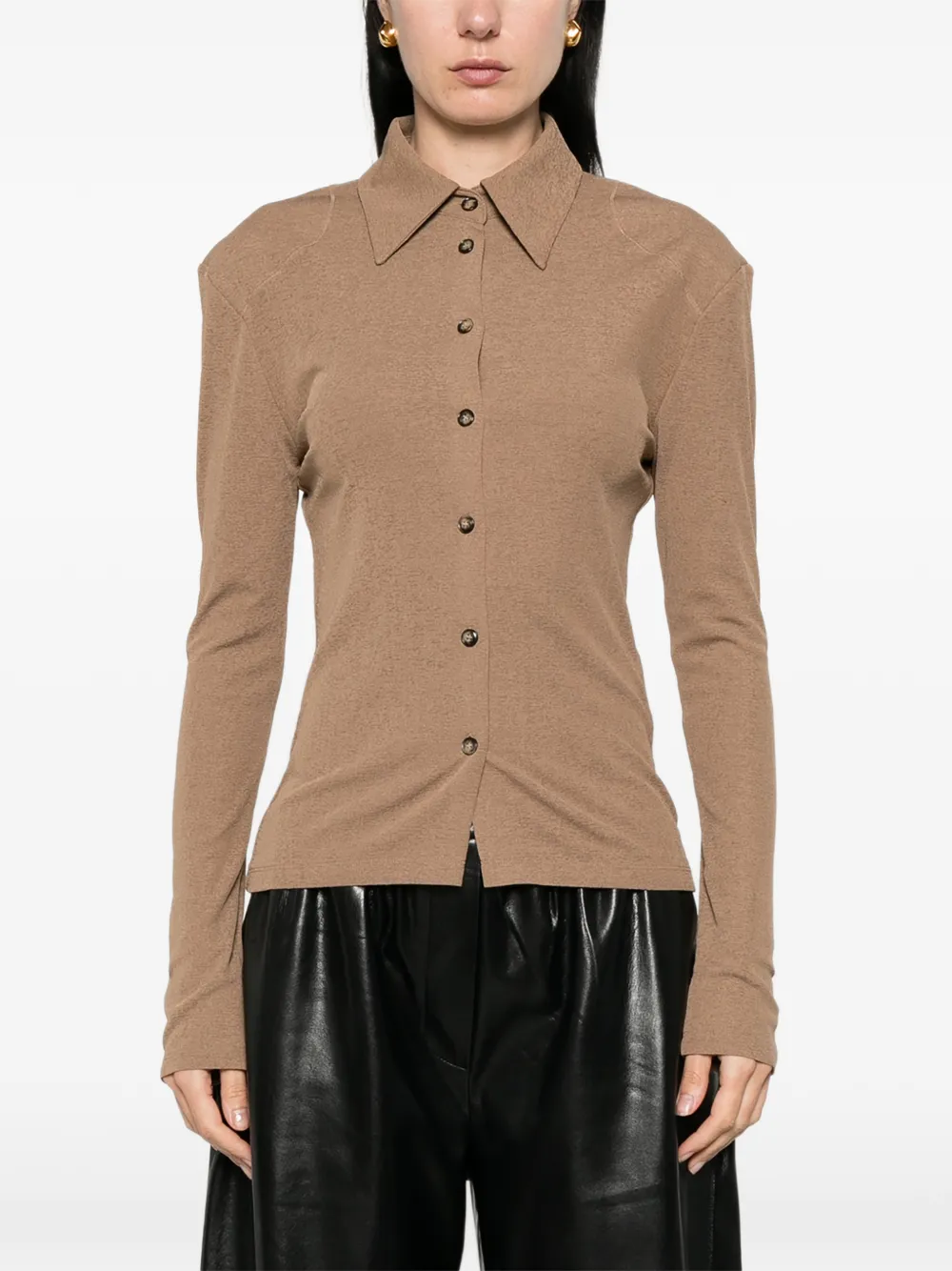  Nanushka Haimi Shirt - Neutrals 