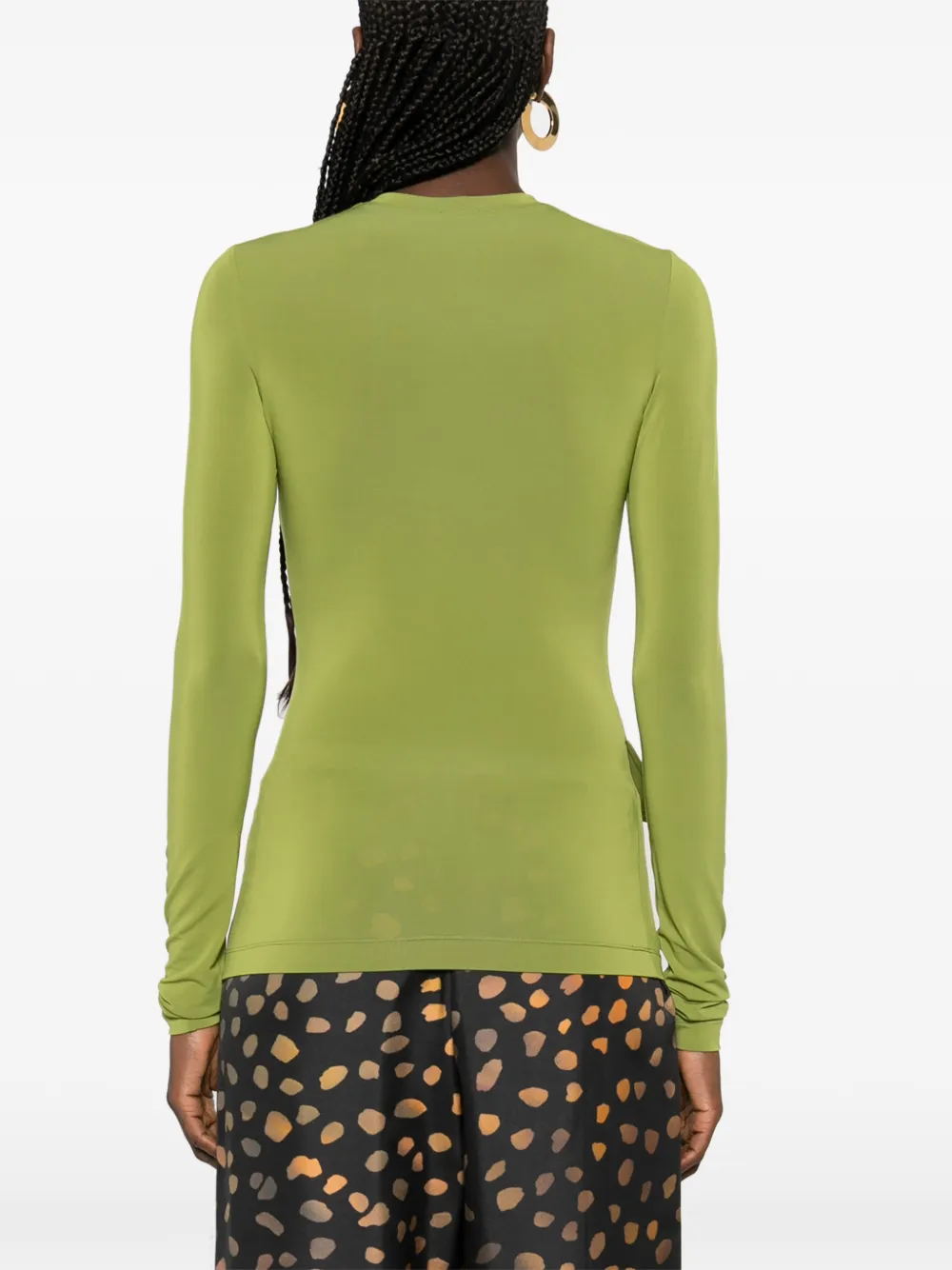 Nanushka Top met ronde hals Groen