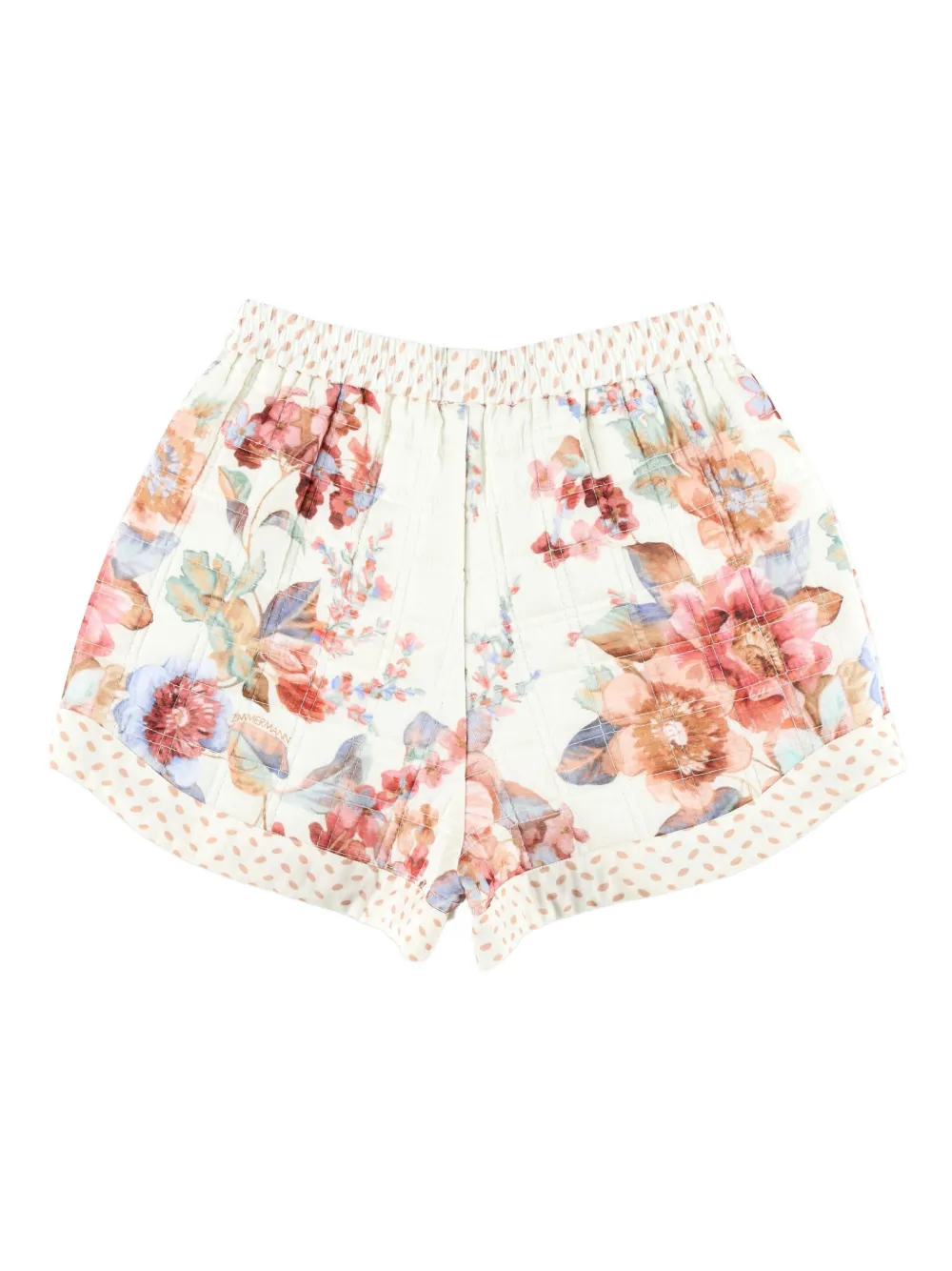 ZIMMERMANN Kids Awaken shorts met bloemenprint Beige