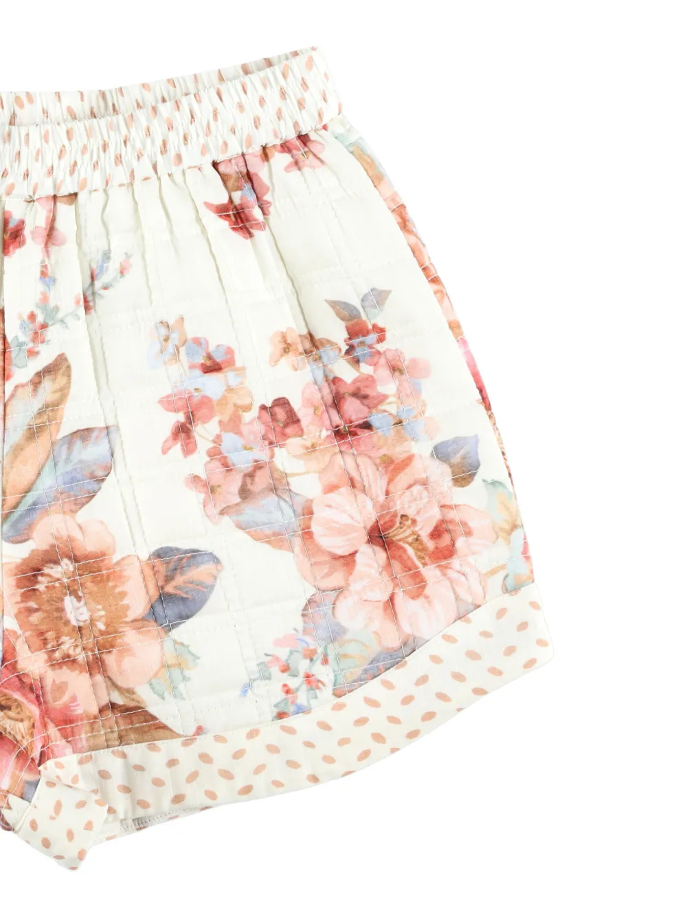 ZIMMERMANN Kids Awaken shorts met bloemenprint Beige