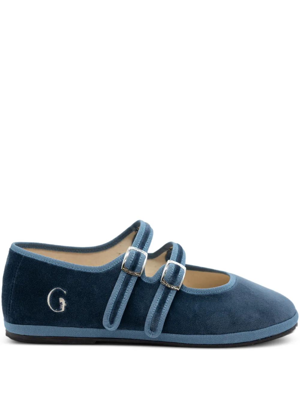 Gondolina Rialto Mary Janes mit Doppelspitze - Blau