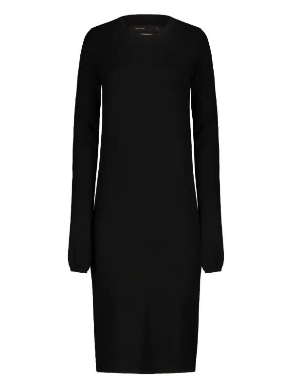 cashmere mini dress August Ribbed in Viv From the waist Cotton Cashmere Mock Neck Mini