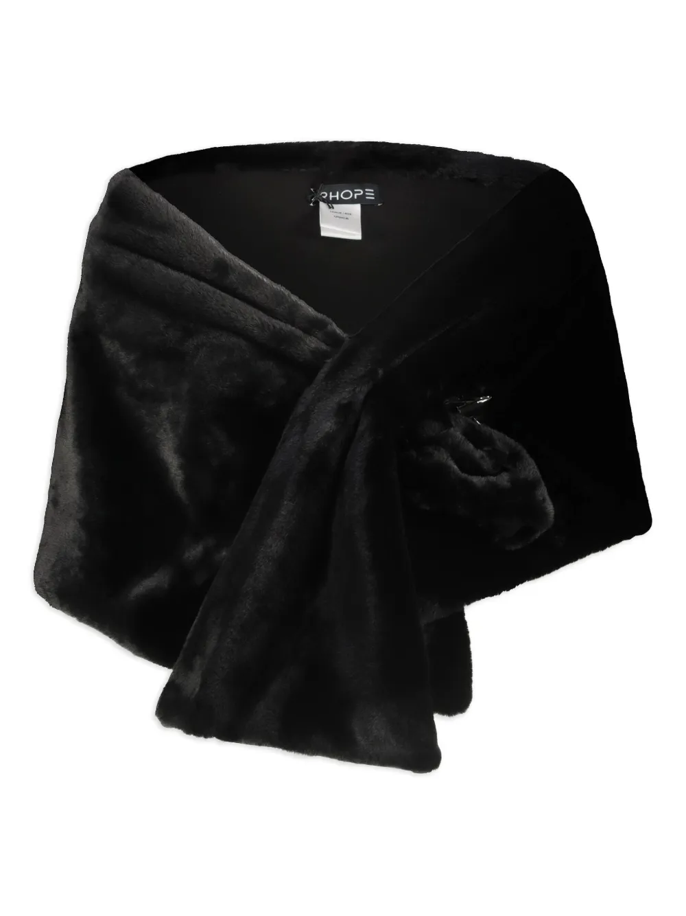 DRHOPE faux-fur scarf - Nero