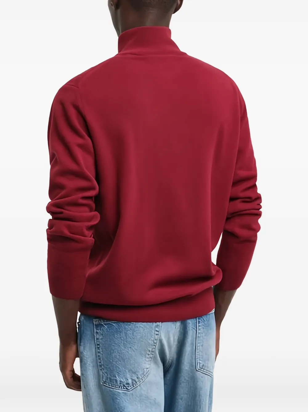 Gant Zip-fastening Sweater In Red