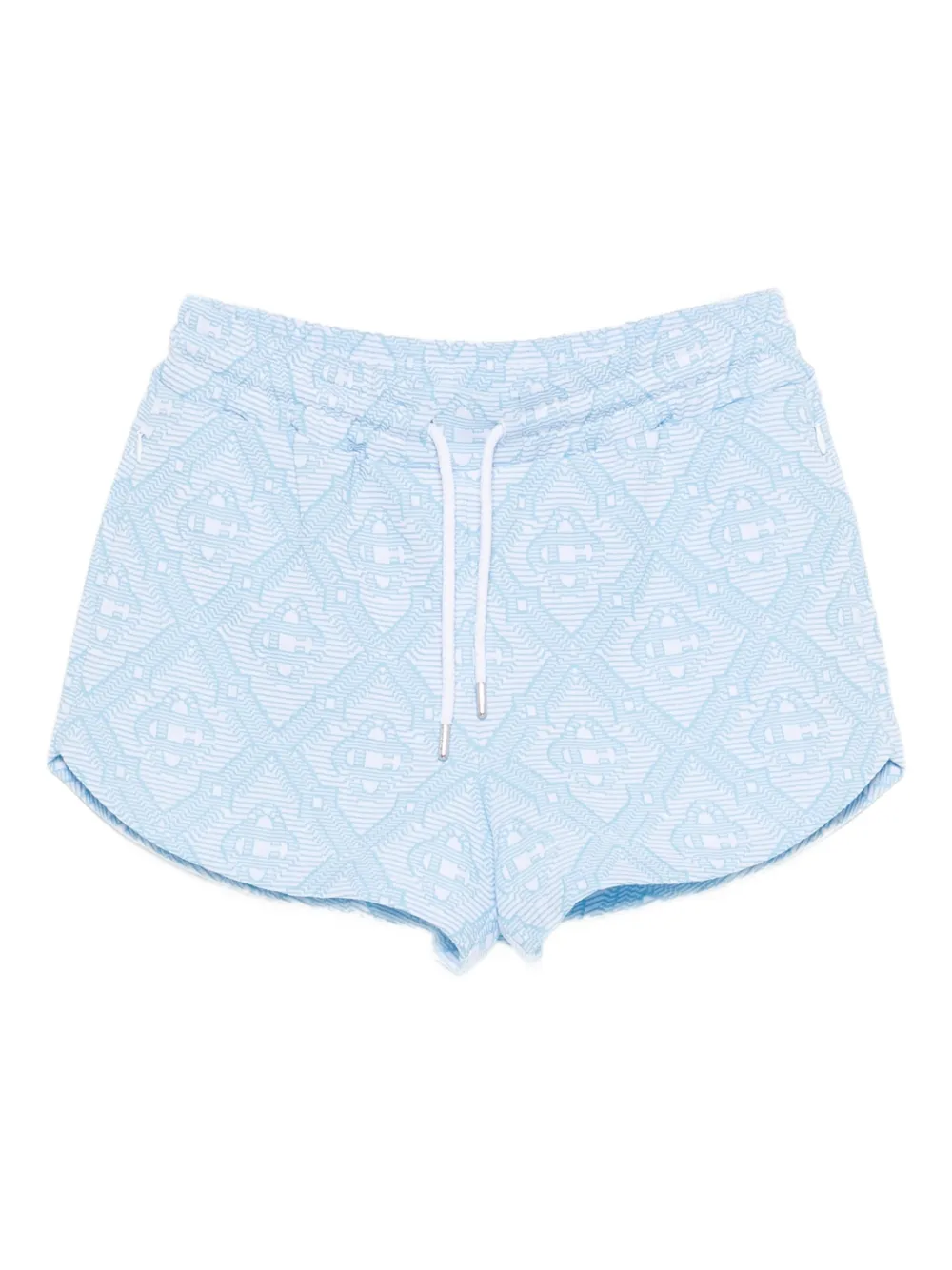 Casablanca drawstring pattern shorts - Blue