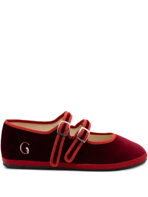 Gondolina Accademia Mary Jane double-lace ballet flats