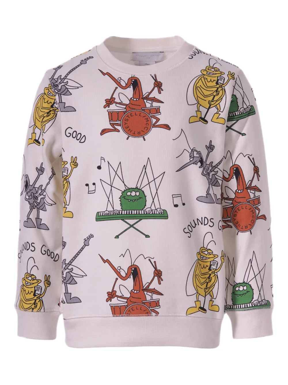 Stella McCartney Kids printed cotton jersey sweatshirt - Toni neutri