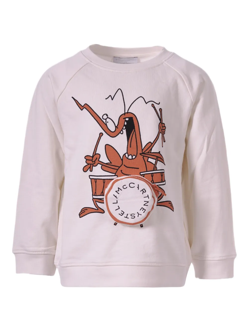Stella McCartney Kids printed cotton jersey sweatshirt - Toni neutri