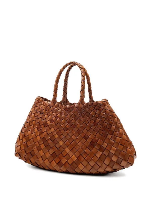Deuxieme Classe DRAGON TOTE ブラウン かごバッグ DRAGON DIFFUSION Woven Leather Tote Bag | Brown | FARFETCH