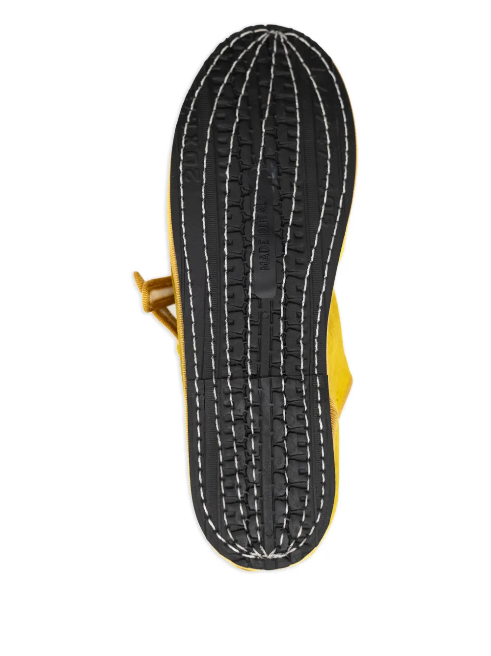 Gondolina Nina Mary Jane ballerina's met dubbel kant Geel