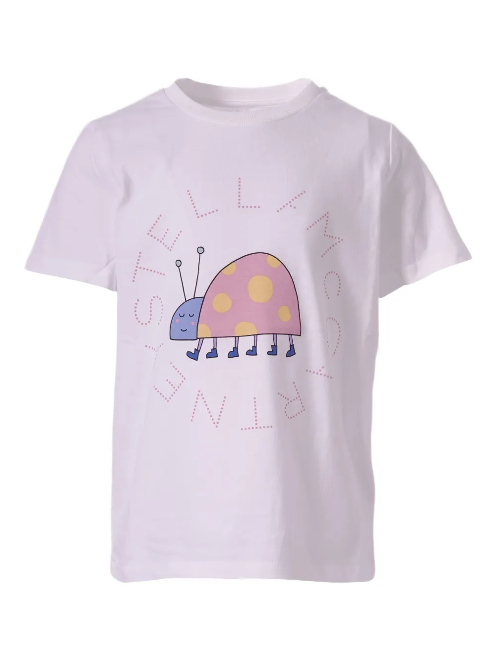 Stella McCartney Kids Ladybug cotton T-shirt - Bianco