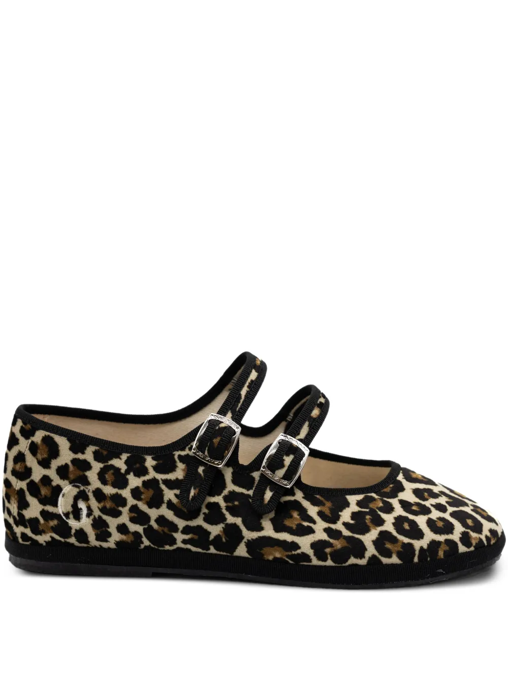 Gondolina Mary Janes leopardate - Marrone