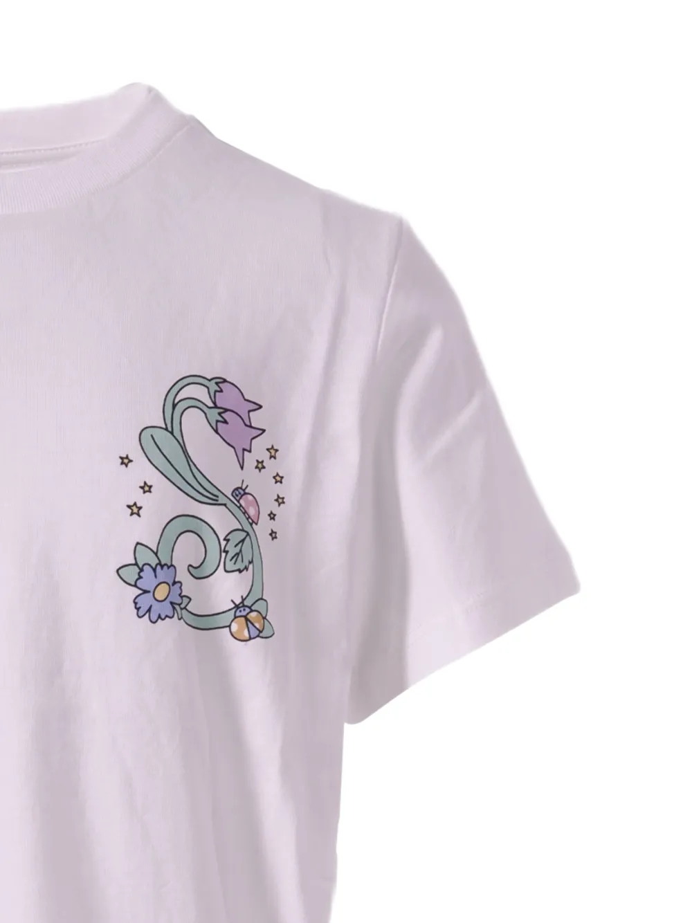 Stella McCartney Kids Stella Vine katoenen T-shirt Wit