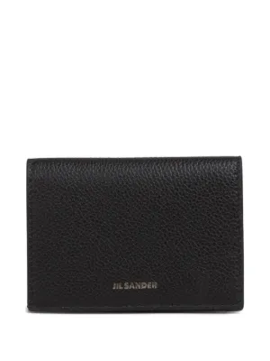Jil Sander グレイン エンボスロゴ レザー 財布 | ブラック | FARFETCH JP