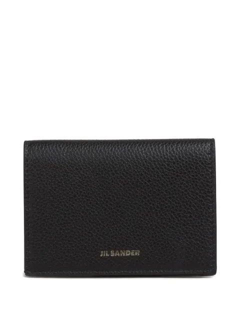 Jil Sander logo-print calfskin card holder