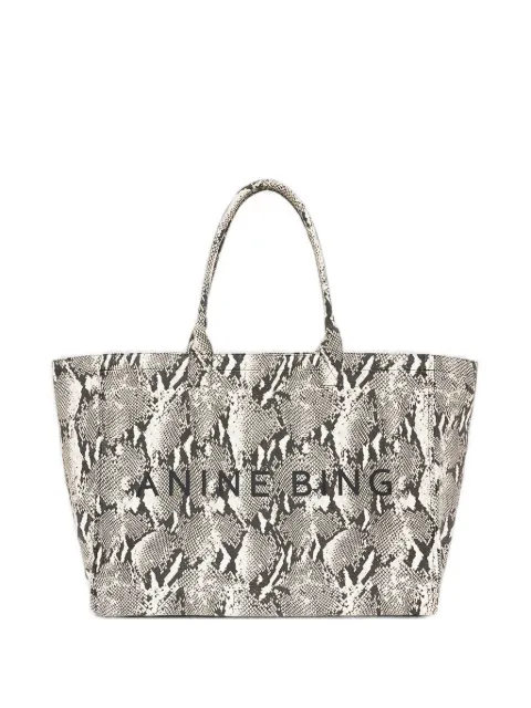 ANINE BING python-print tote bag