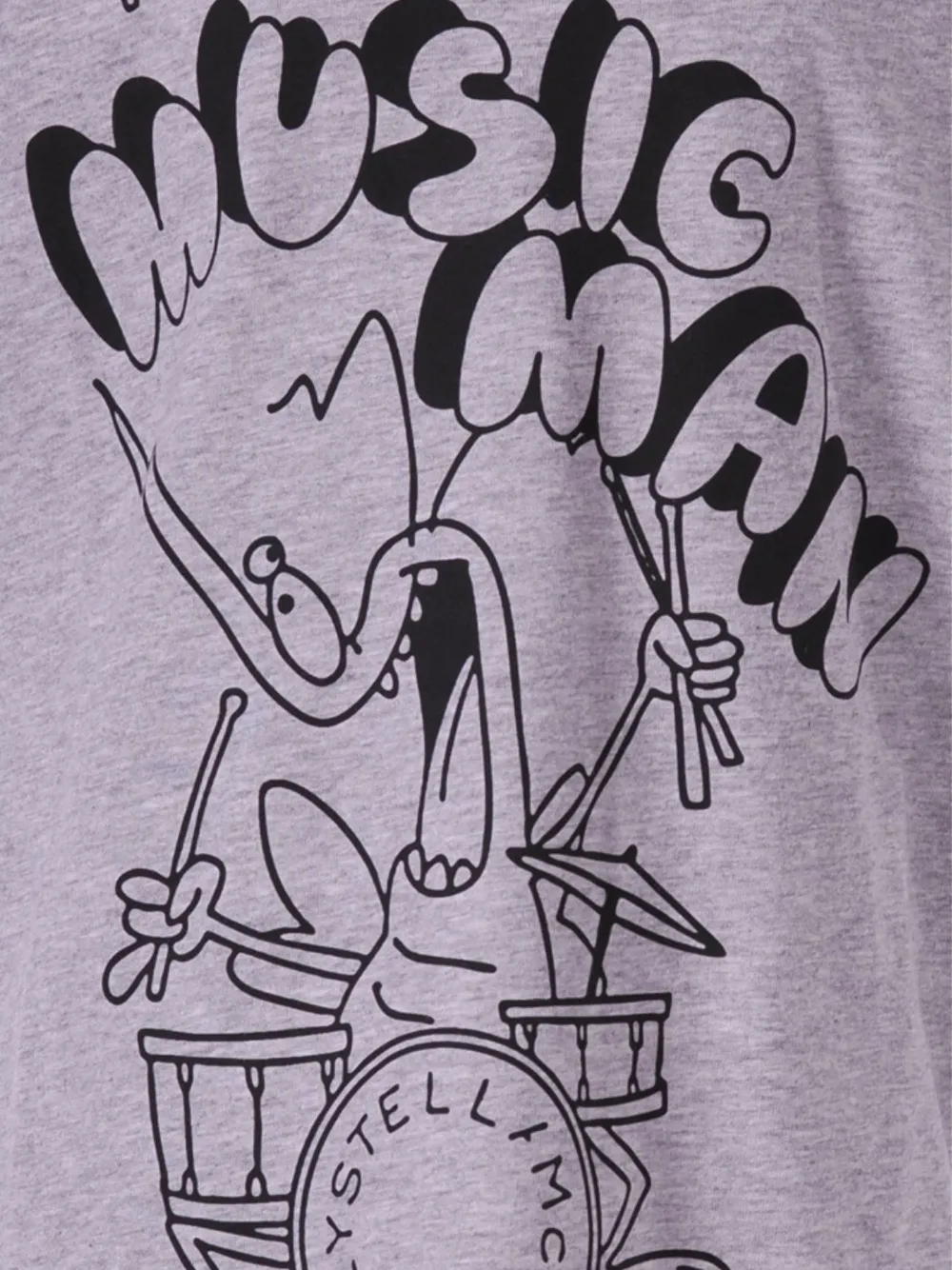 Stella McCartney Kids T-shirt met grafische print Grijs