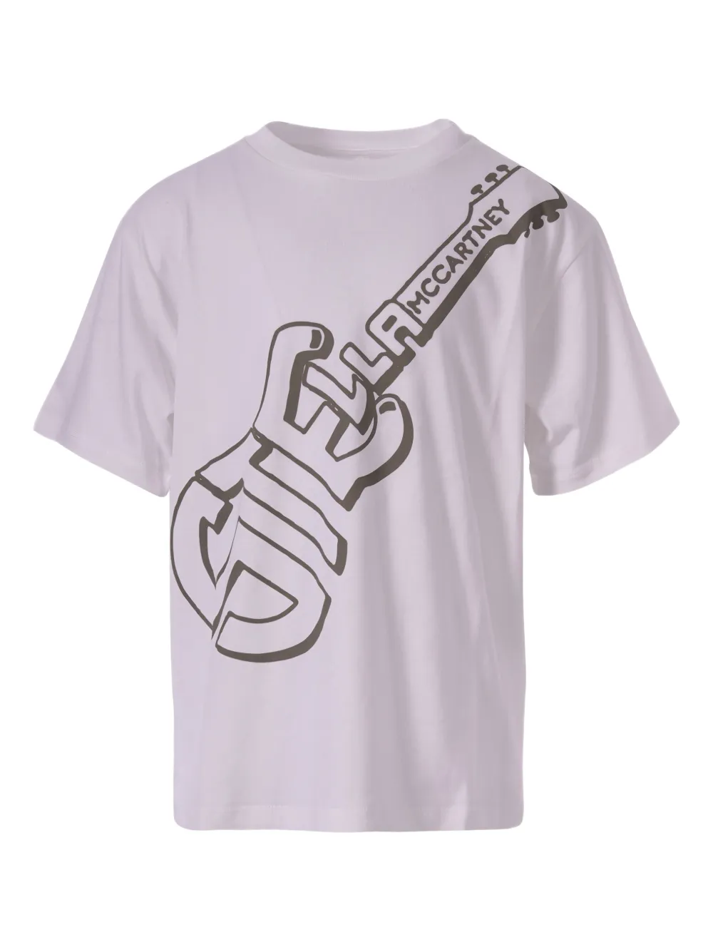Stella McCartney Kids Stella Guitar cotton T-shirt - Bianco