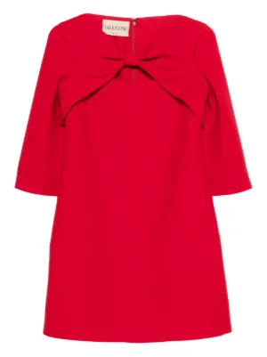 Valentino Garavani Crepe Couture ミニドレス | レッド | FARFETCH JP