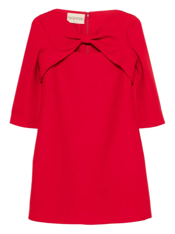 Valentino Garavani リボンディテール ミニドレス | レッド | FARFETCH JP