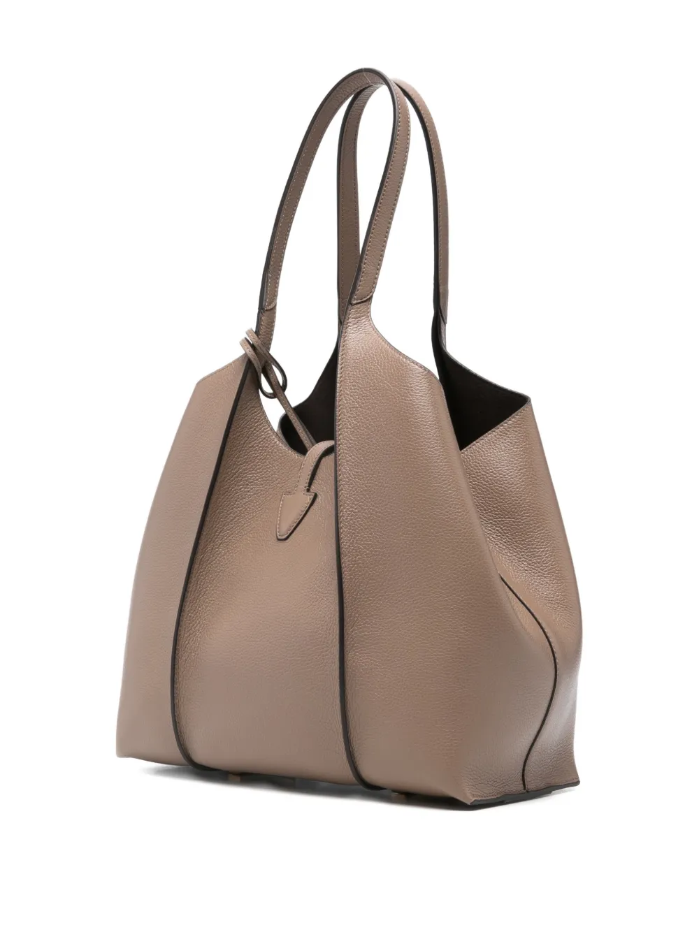 Tod's Small T Timeless Tote Bag In Brown