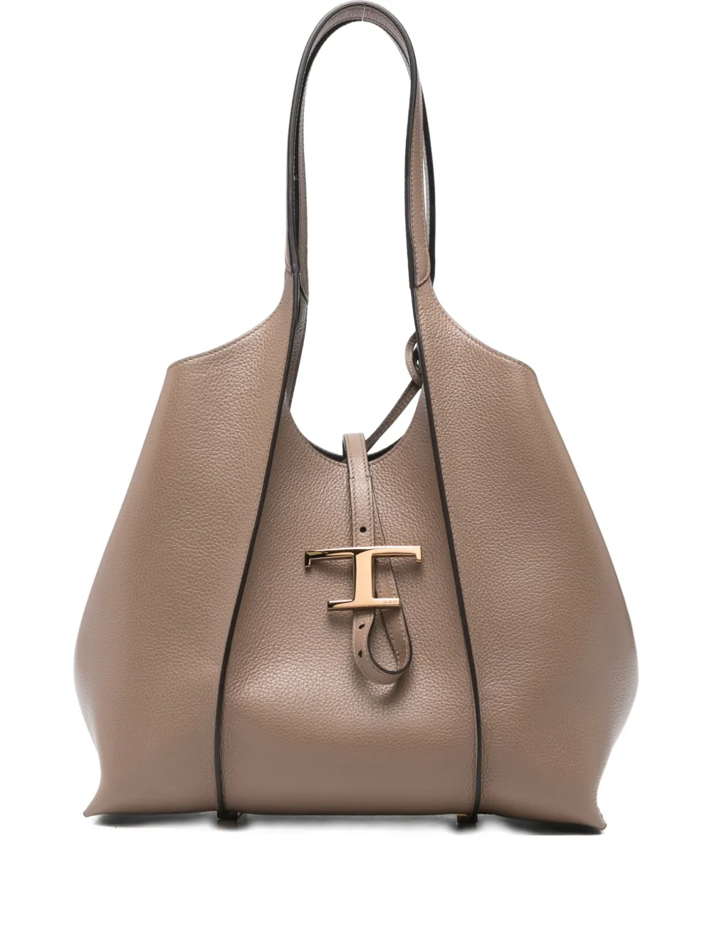 Tod's Small T Timeless Tote Bag In Brown