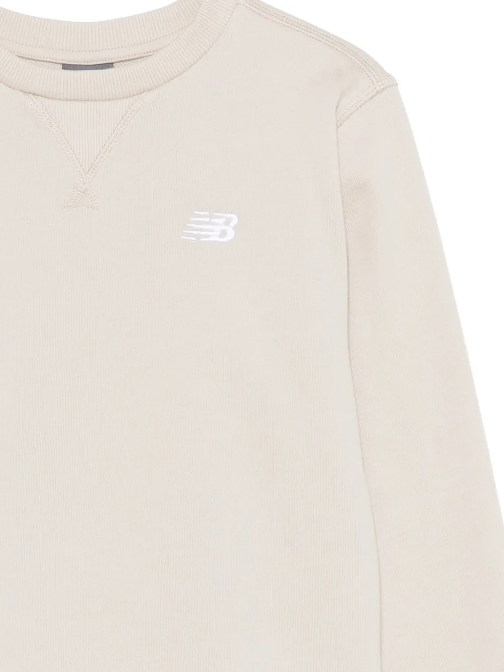 New Balance Kids Sweater met ronde hals Beige