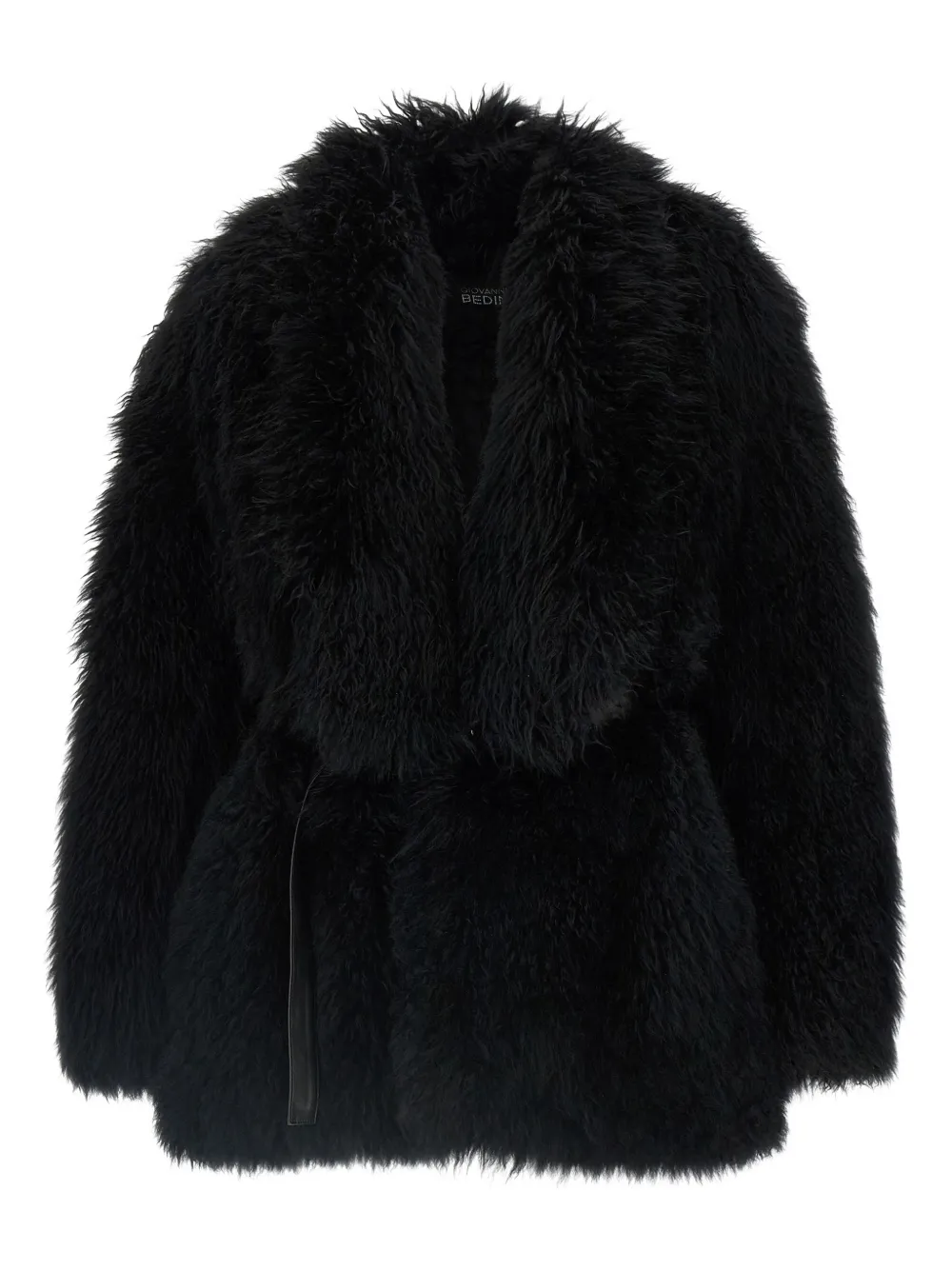 Giovanni Bedin Belted Coat In Black