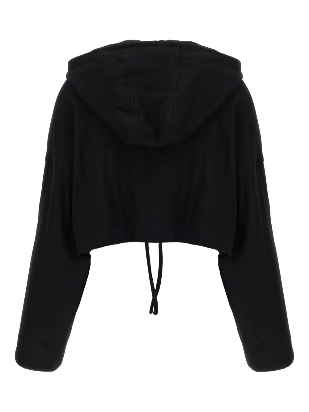 Giovanni Bedin asymmetrical-hem hoodie - Zwart