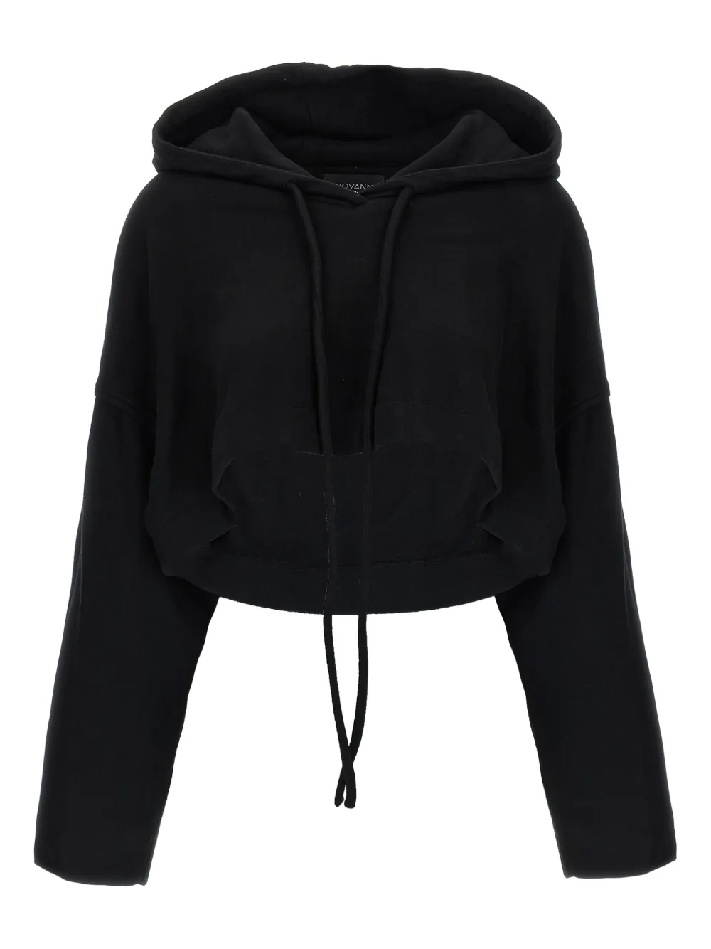 Giovanni Bedin Asymmetrical-hem Hoodie In Black