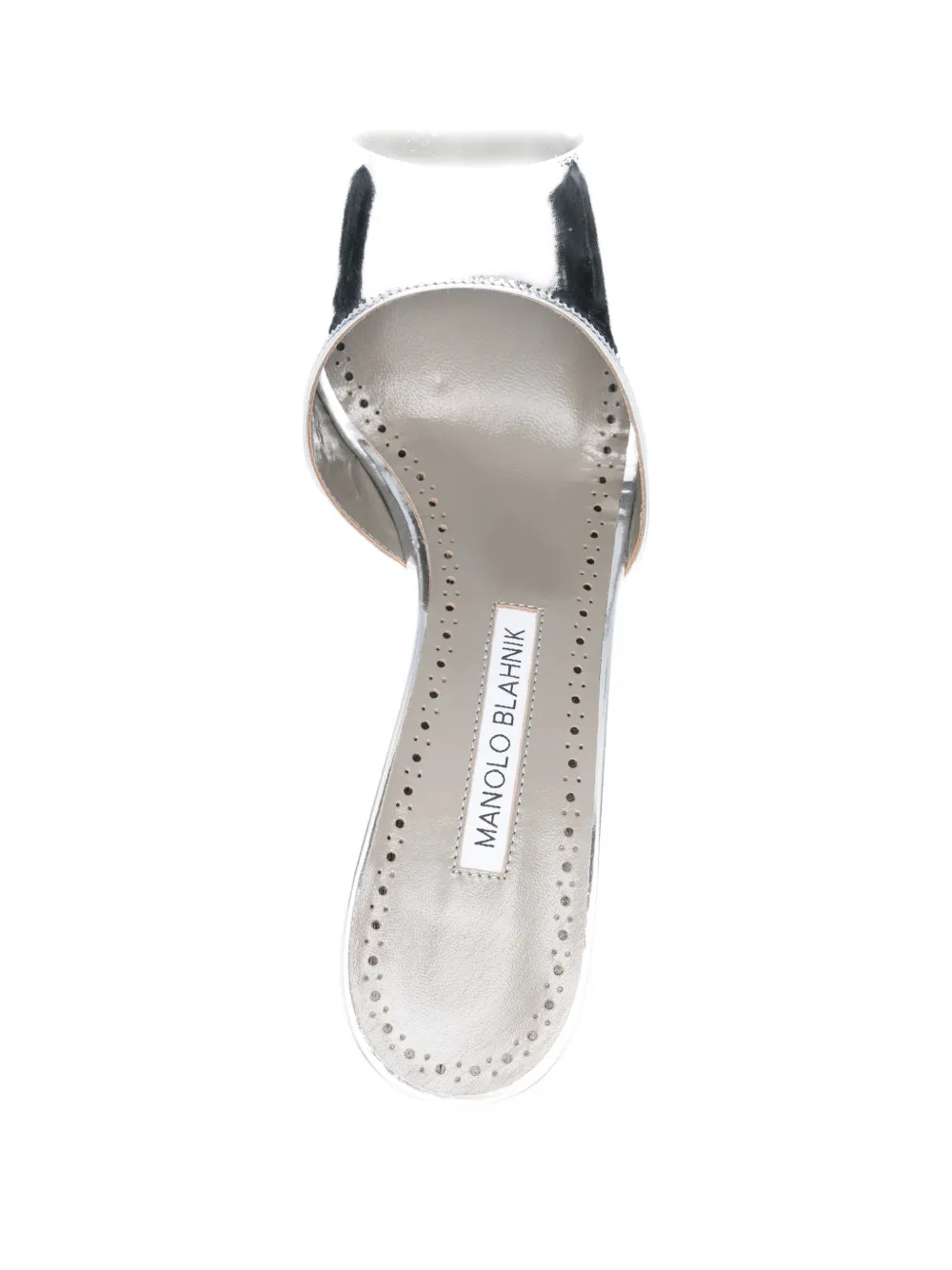 Manolo Blahnik Astucla pumps met puntige neus Zilver