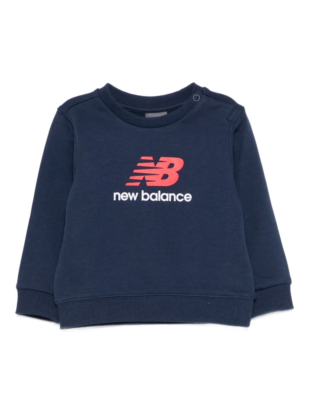 New Balance Kids logo-graphic sweatshirt - Blu