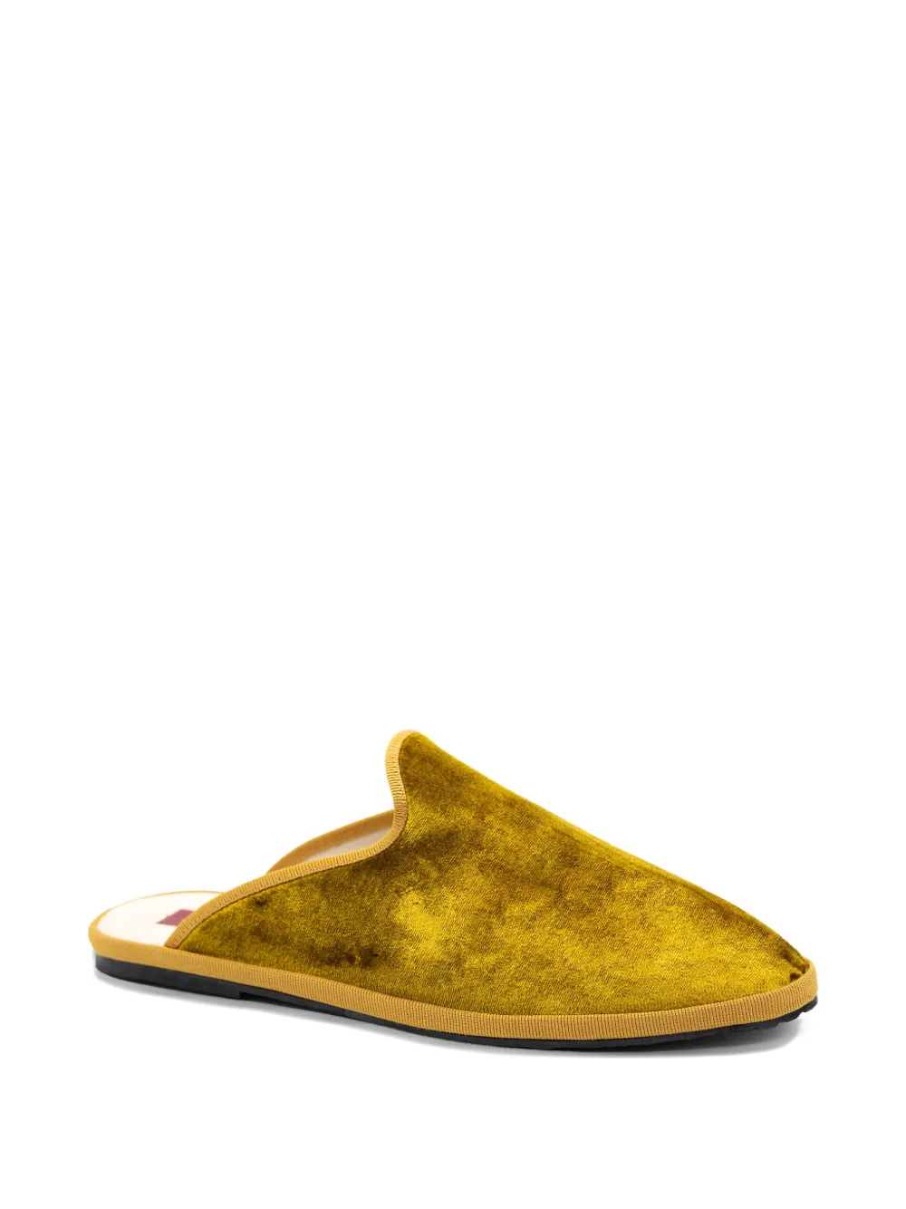  Gondolina Burano Velvet Mules - Yellow 