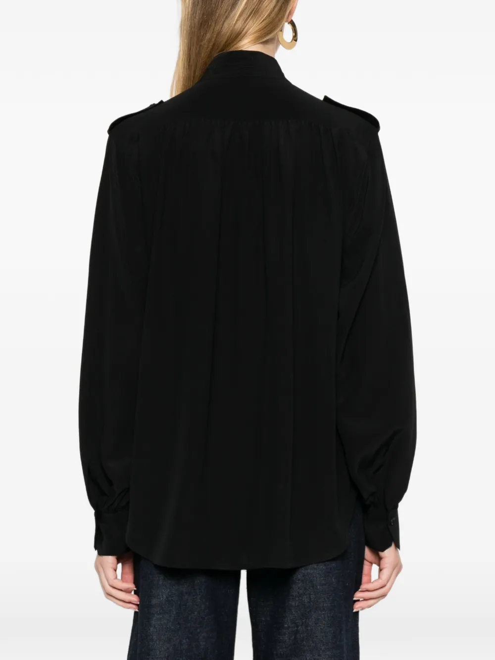 Chloé Zijden blouse Zwart