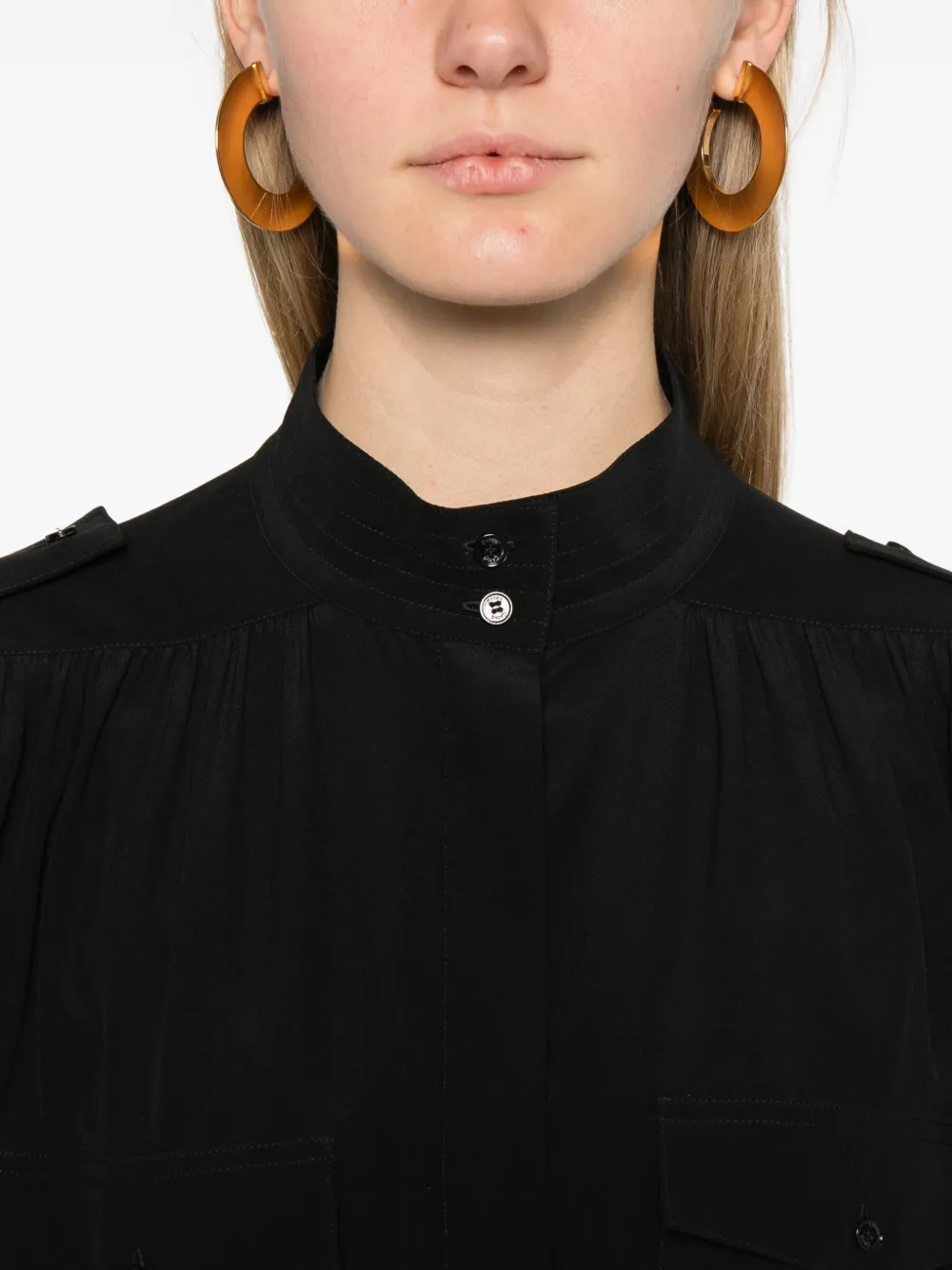 Chloé Zijden blouse Zwart