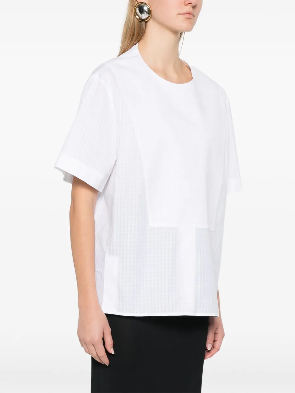  Jil Sander Short-sleeve Blouse - White 