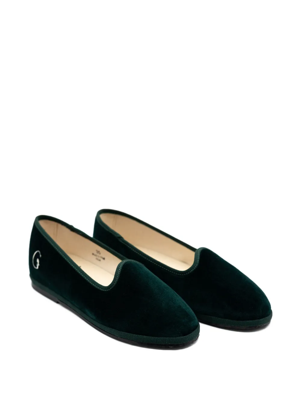 Gondolina Alberoni slippers met logodetail - Groen