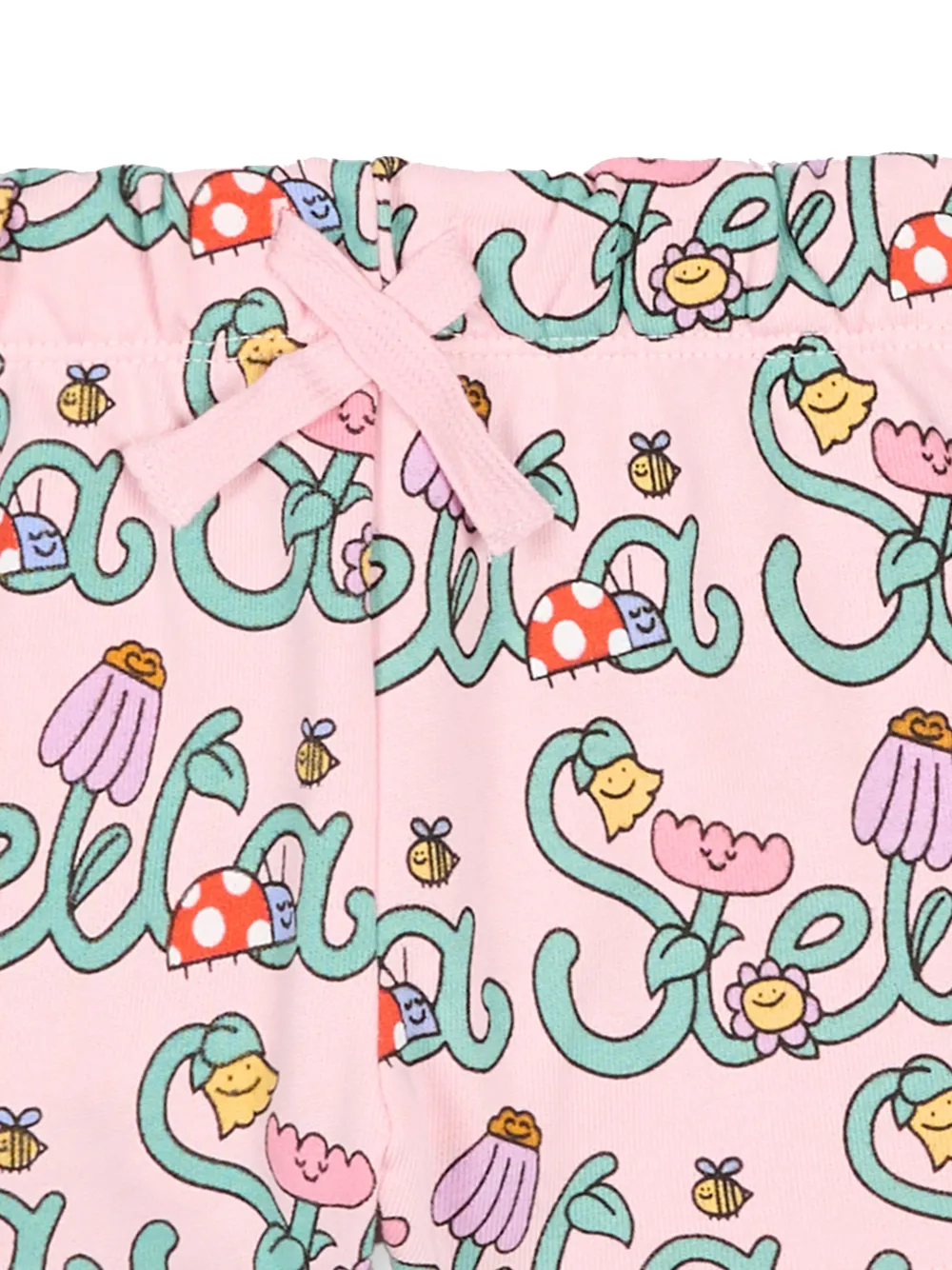 Stella McCartney Kids Shorts met logoprint Roze